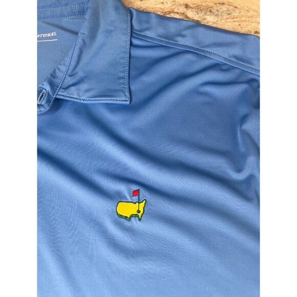 Augusta National Masters Golf Polo Shirt XL Blue Mens Embroidered Logo - Picture 4 of 10